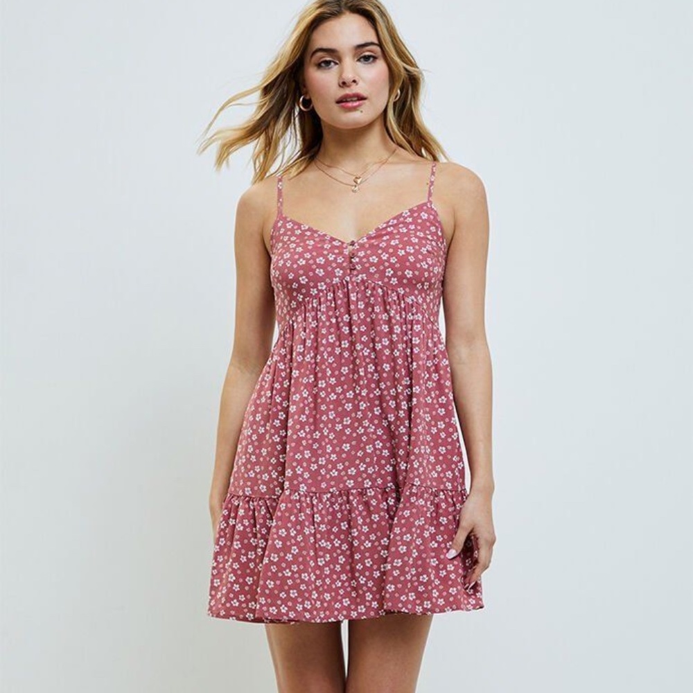 Pacsun LA Hearts Tiered Ruffle Babydoll Dress